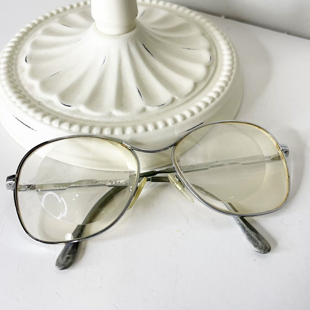 Vintage Comet Eyeglasses 52-18-130 Bifocal Lens Metal Frame Retro MCM 80s France